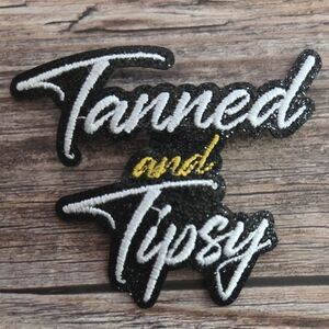 Tanned And Tipsy Vacation Beach Babe Party Girl Florida Iron on Patch